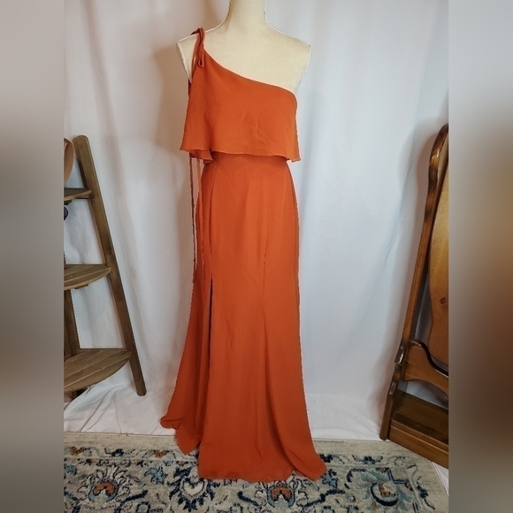 AZAZIE womens tie shoulder dress. Size 4. EUC - Picture 10 of 12